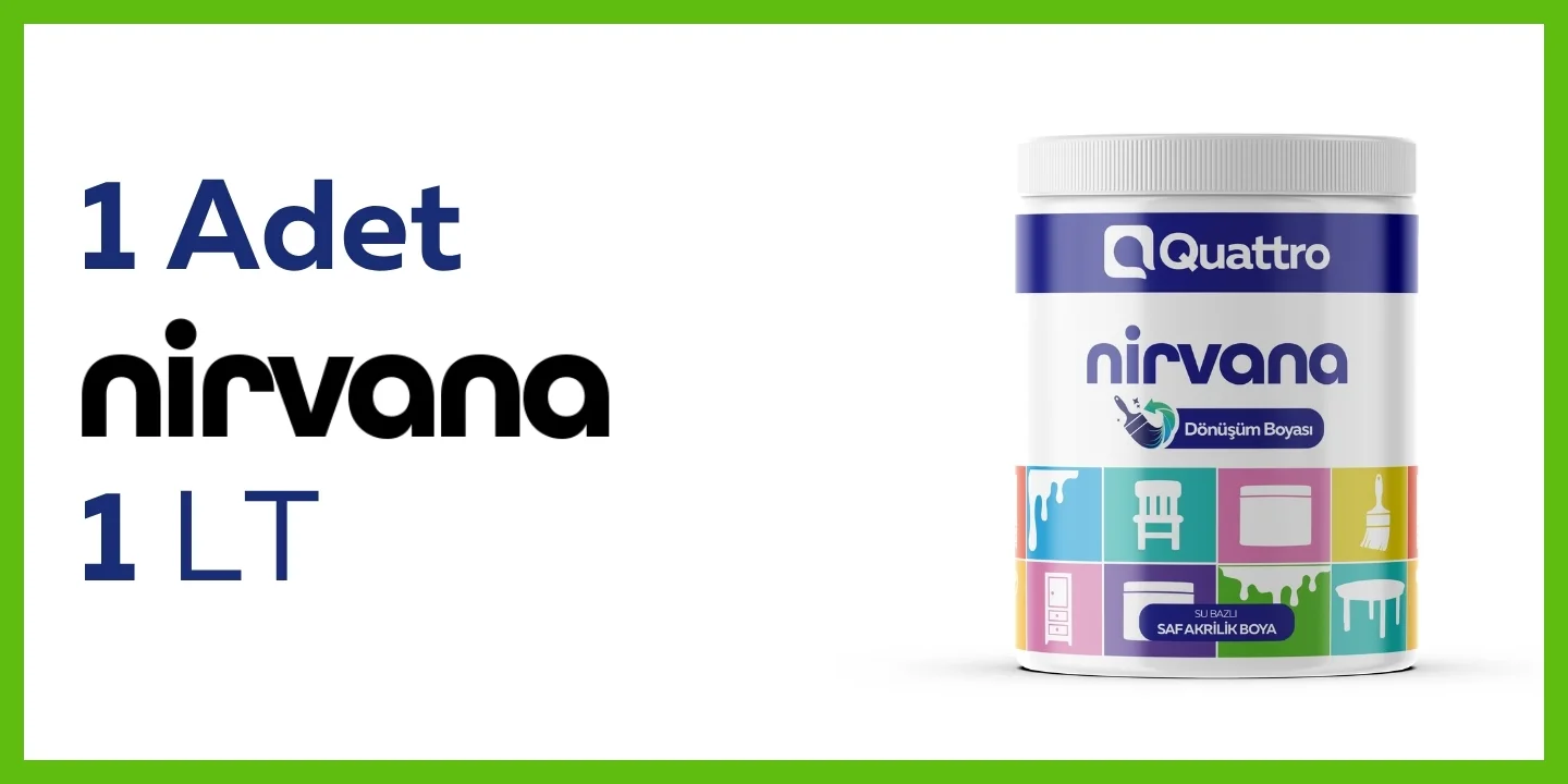 1 adet Nirvana Dönüşüm Boyası Toplam 1 Litre